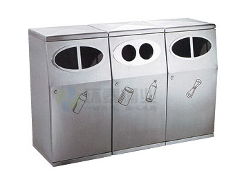 三分類(lèi)不銹鋼垃圾箱HT-BXG1600,不銹鋼,垃圾桶,HT-BXG1600,不銹鋼,垃圾桶,HT-