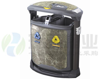 萬德福大理石紋鋼木垃圾桶HT-WDF100,萬德福,德福,大理石,紋鋼,垃圾桶,HT-WDF100,