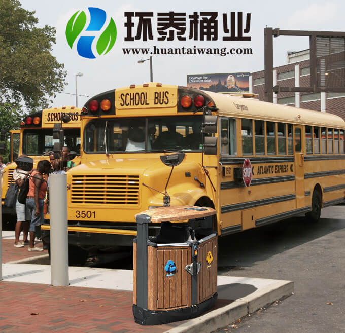 萬(wàn)德福分類(lèi)木紋垃圾桶 萬(wàn)德福分類(lèi)木紋垃圾桶實(shí)物圖6