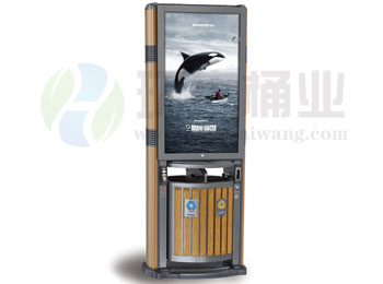 新款鋼制戶外廣告垃圾桶(基本型)HT-WDF071,新款,鋼制,戶外廣告,垃圾桶,HT-WDF071,