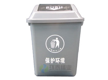 40L翻蓋灰色塑料垃圾桶HT-SL3320,40L,翻蓋,灰色,塑料,垃圾桶,HT-SL3320,