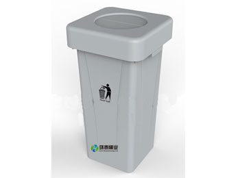 正方形戶外90L塑料垃圾桶HT-SL3510,正方形,戶外,90L,塑料,垃圾桶,HT-SL3510,