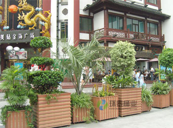 街道廣場(chǎng)綠化帶防腐木花箱HT-HX130,街道,廣場(chǎng),綠化帶,防腐,木花箱,HT-HX130,