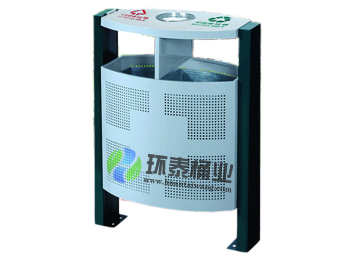 頂投口橢圓沖孔分類鋼制垃圾箱HT-GZ5490,沖孔,垃圾桶,沖孔,垃圾桶,