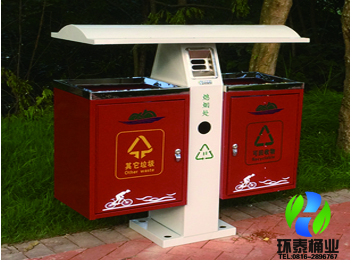 戶外分類鋼制垃圾桶HT-GZ1668,戶外,分類,鋼制,垃圾桶,HT-GZ1668,