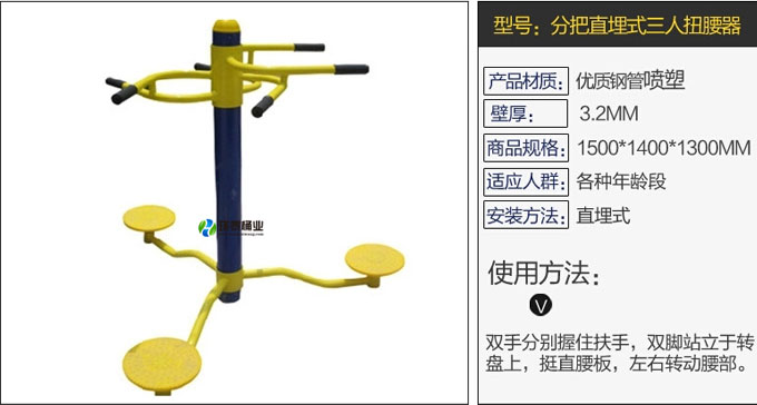 把式三人健腰