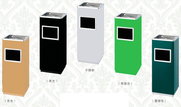 正方形麗格草綠色垃圾桶